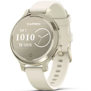 Смарт-годинник Garmin Lily 2 Active Lunar Gold with Bone Silicone Band (010-02891-00/50)