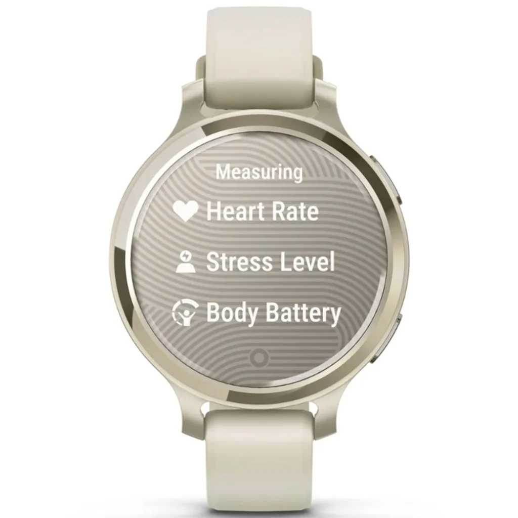Смарт-годинник Garmin Lily 2 Active Lunar Gold with Bone Silicone Band (010-02891-00/50)