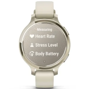 Смарт-годинник Garmin Lily 2 Active Lunar Gold with Bone Silicone Band (010-02891-00/50)