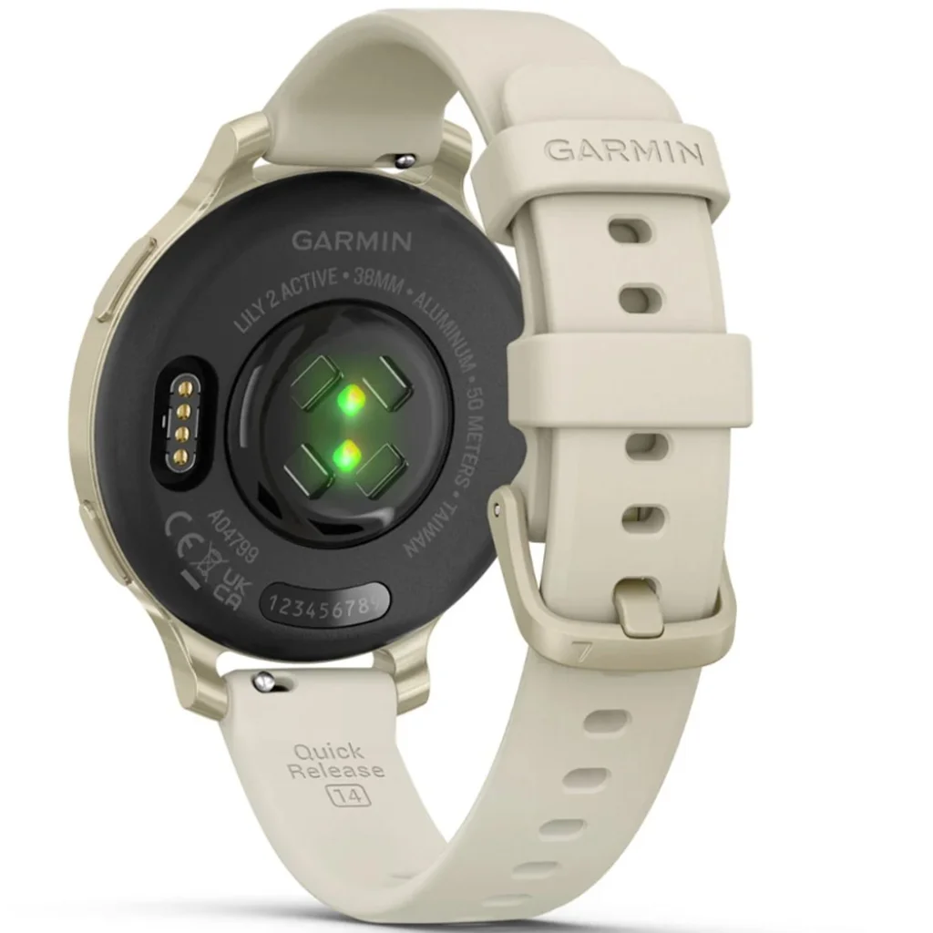 Смарт-годинник Garmin Lily 2 Active Lunar Gold with Bone Silicone Band (010-02891-00/50)