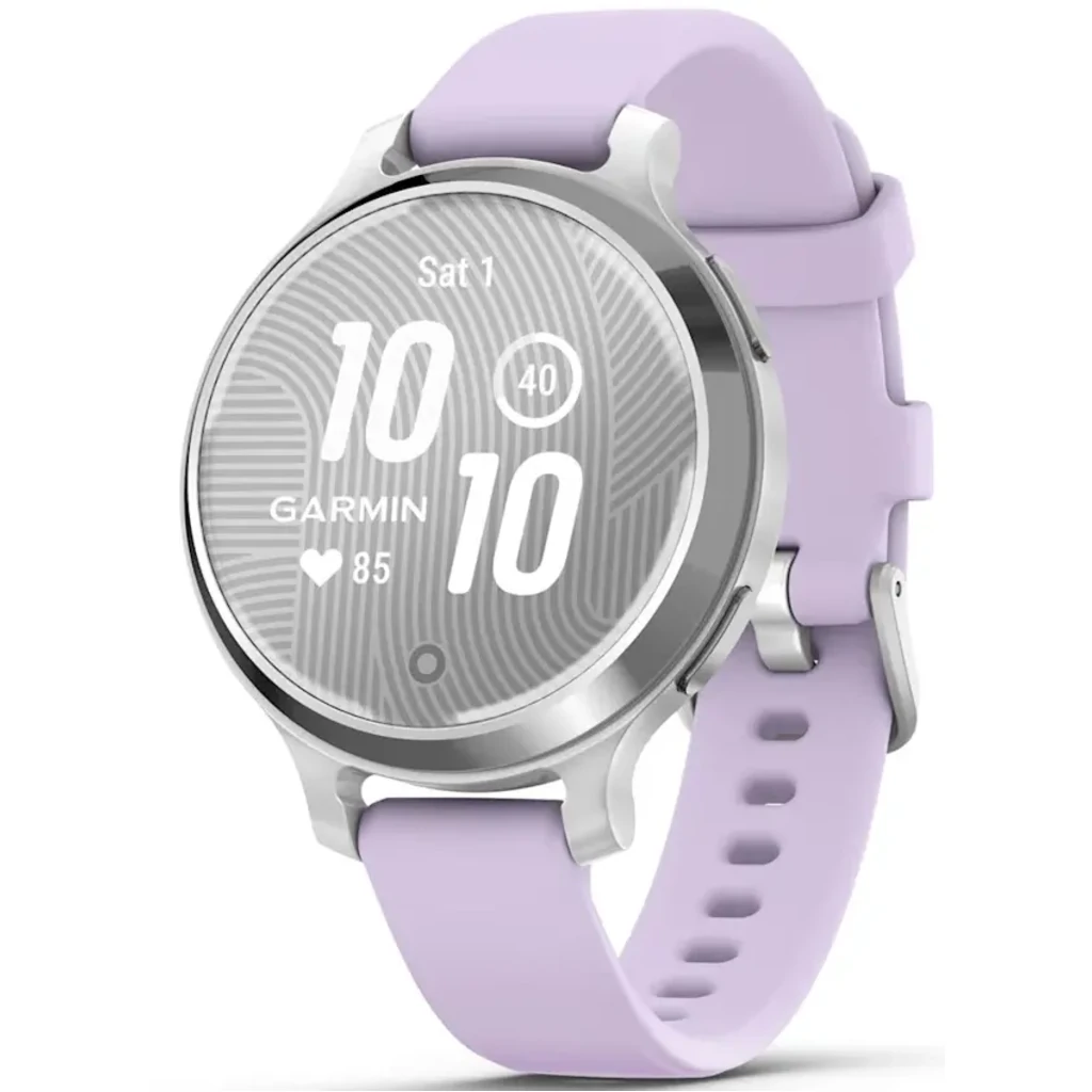 Смарт-часы Garmin Lily 2 Active Silver with Purple Jasmine Silicone Band (010-02891-01)