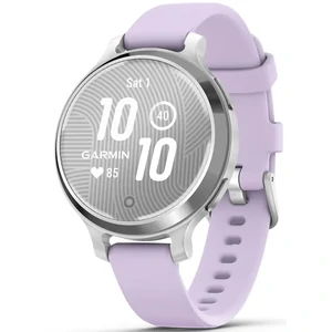 Цвет ремешка: Фиолетовый - Смарт-часы Garmin Lily 2 Active Silver with Purple Jasmine Silicone Band (010-02891-01)