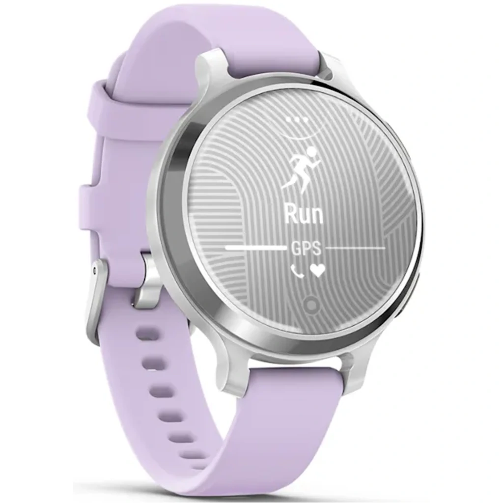 Смарт-часы Garmin Lily 2 Active Silver with Purple Jasmine Silicone Band (010-02891-01)