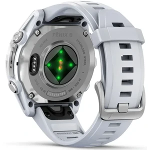 Смарт-годинник Garmin Fenix 8 Amoled 43mm Silver with Whitestone Silicone Band (010-02903-00)