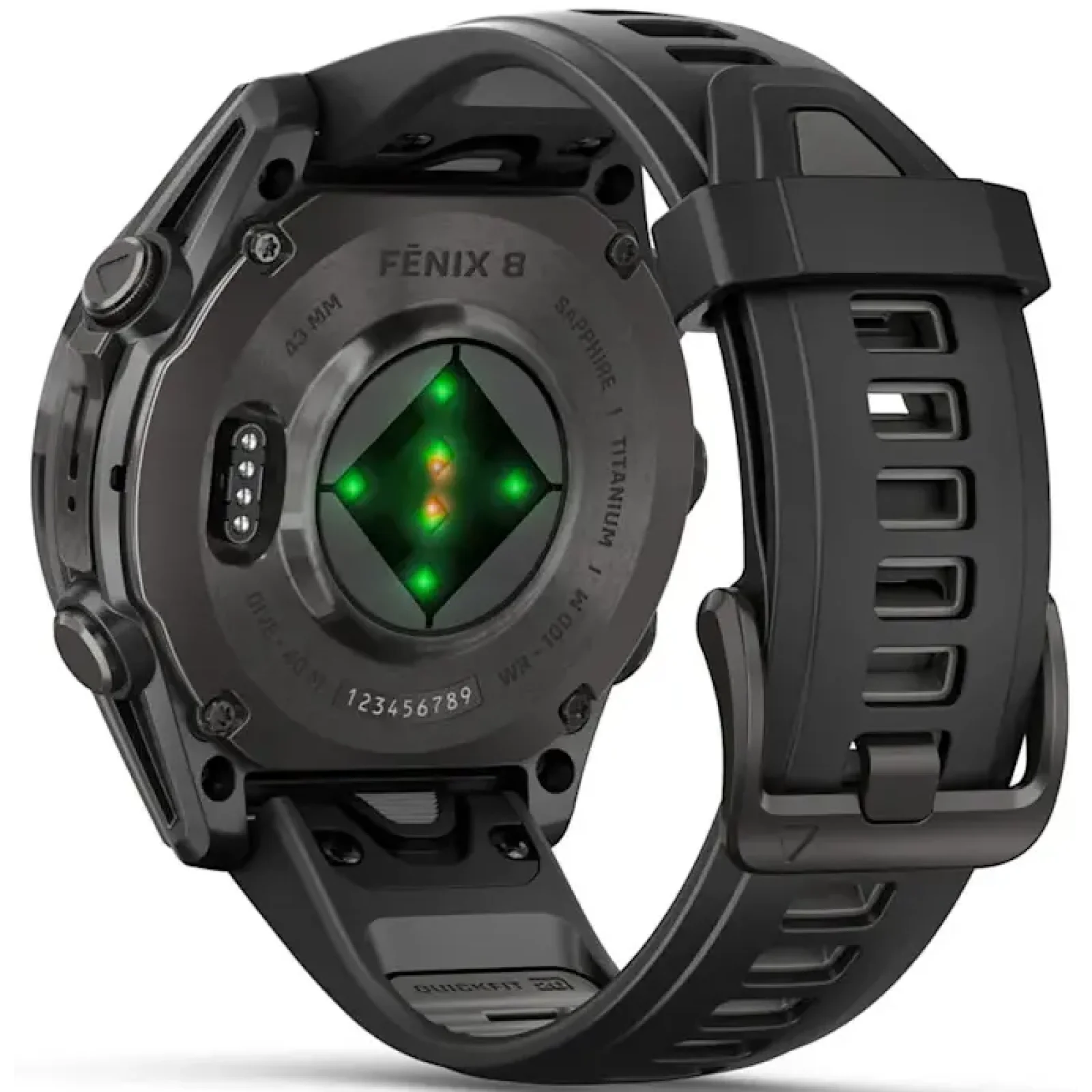Смарт-часы Garmin Fenix 8 Amoled 43mm Carbon Gray DLC Titanium with Black/Pebble Gray Silicone Band (010-02903-20/21/28)