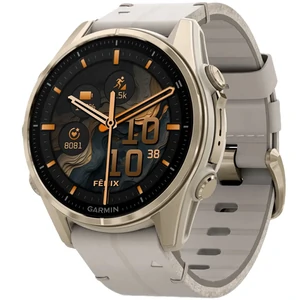 Смарт-годинник Garmin Fenix 8 Amoled 43mm Sapphire Soft Gold with Limestone Leather Band (010-02903-40)