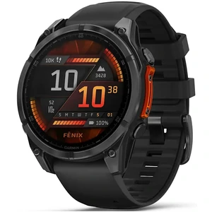 Смарт-годинник Garmin Fenix 8 Amoled 47mm Slate Gray with Black Silicone Band (010-02904-00/01/09)