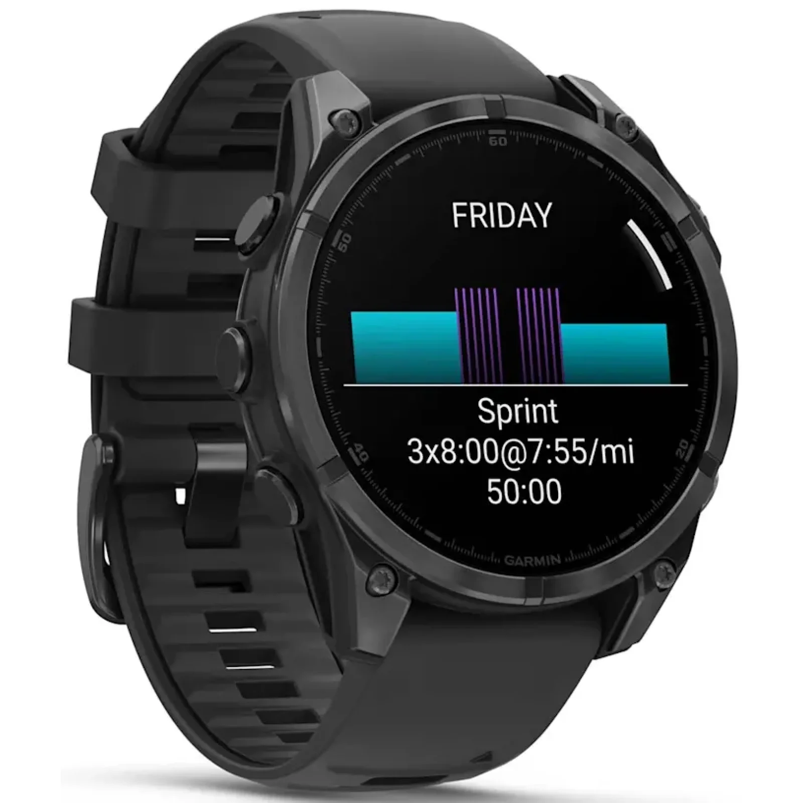 Смарт-годинник Garmin Fenix 8 Amoled 47mm Slate Gray with Black Silicone Band (010-02904-00/01/09)