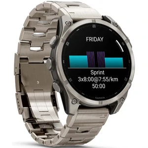 Смарт-часы Garmin Fenix 8 Amoled 47mm Sapphire Titanium with Vented Titanium Bracelet (010-02904-40)