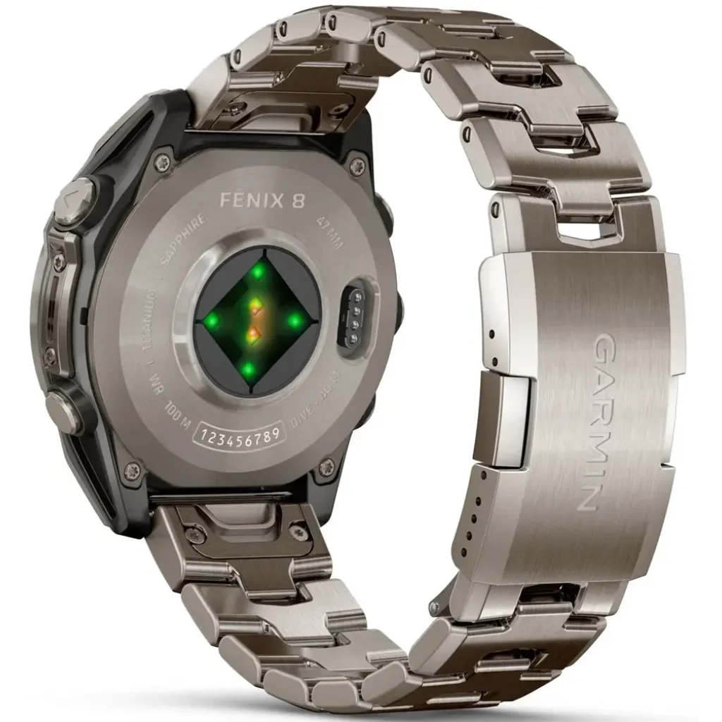 Смарт-часы Garmin Fenix 8 Amoled 47mm Sapphire Titanium with Vented Titanium Bracelet (010-02904-40)
