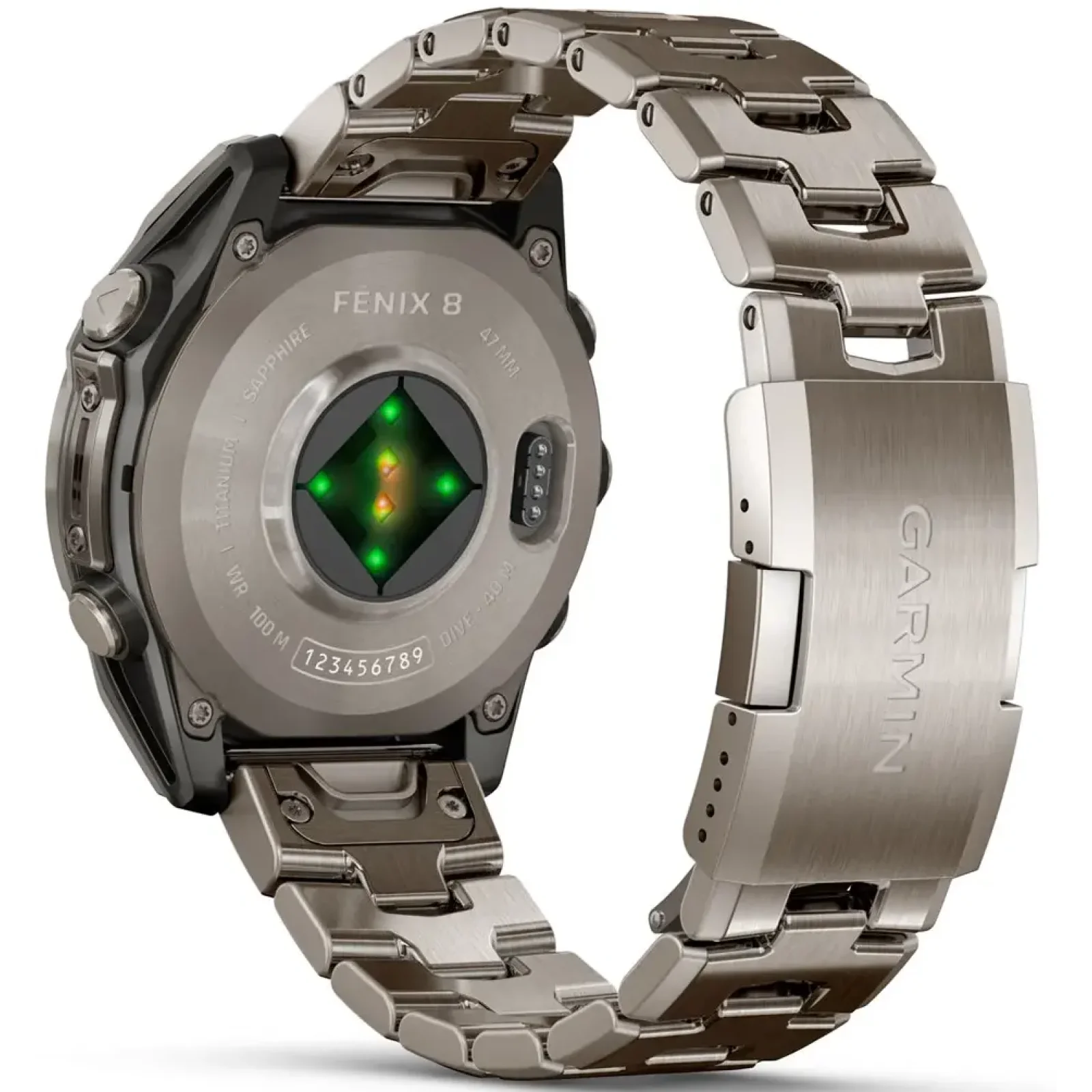Смарт-часы Garmin Fenix 8 Amoled 47mm Sapphire Titanium with Vented Titanium Bracelet (010-02904-40)