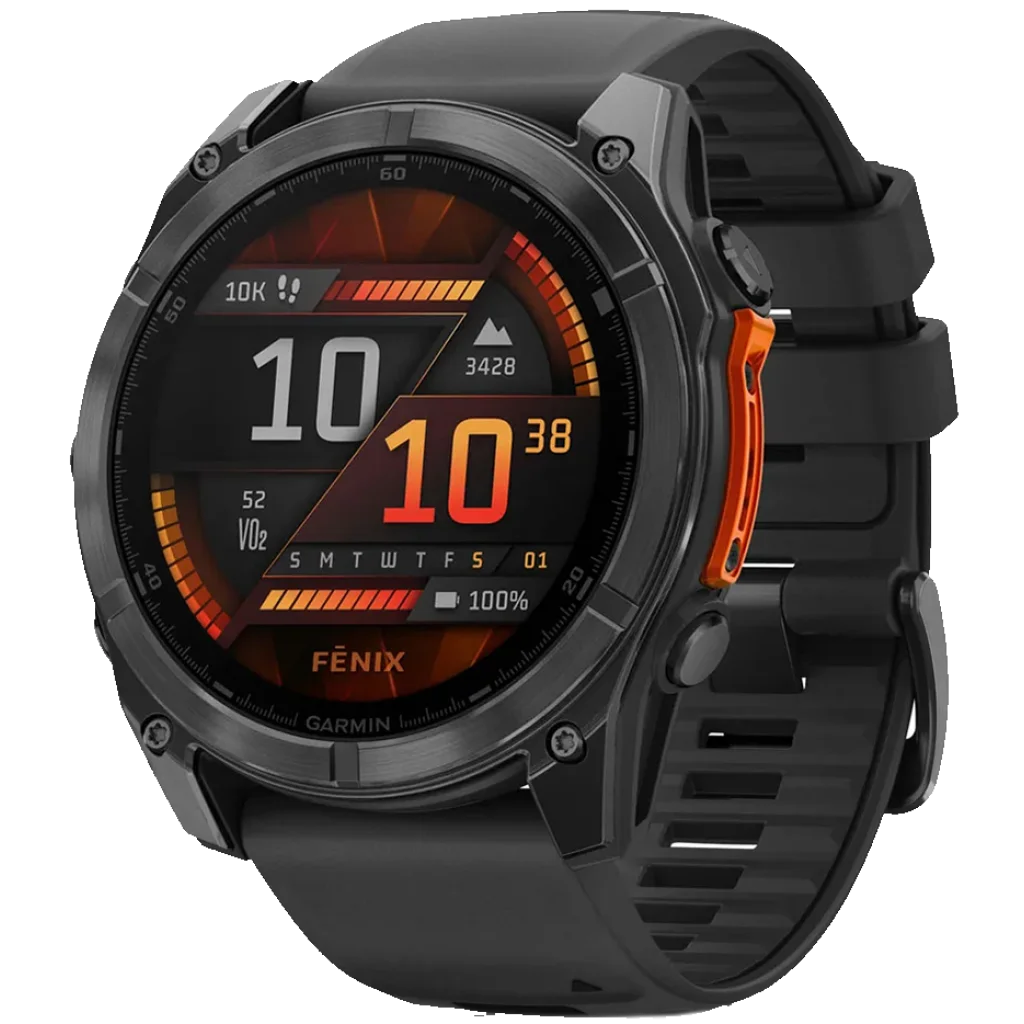 Смарт-годинник Garmin Fenix 8 Amoled 51mm Slate Gray with Black Silicone Band (010-02905-00)