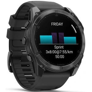 Смарт-годинник Garmin Fenix 8 Amoled 51mm Slate Gray with Black Silicone Band (010-02905-00)
