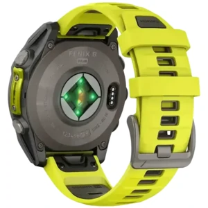 Смарт-годинник Garmin Fenix 8 51mm Solar Sapphire Titanium with Amp Yellow/Graphite Silicone Band (010-02907-20/21)