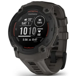 Смарт-годинник Garmin Instinct E 45mm Black with Charcoal Band (010-02933-00)