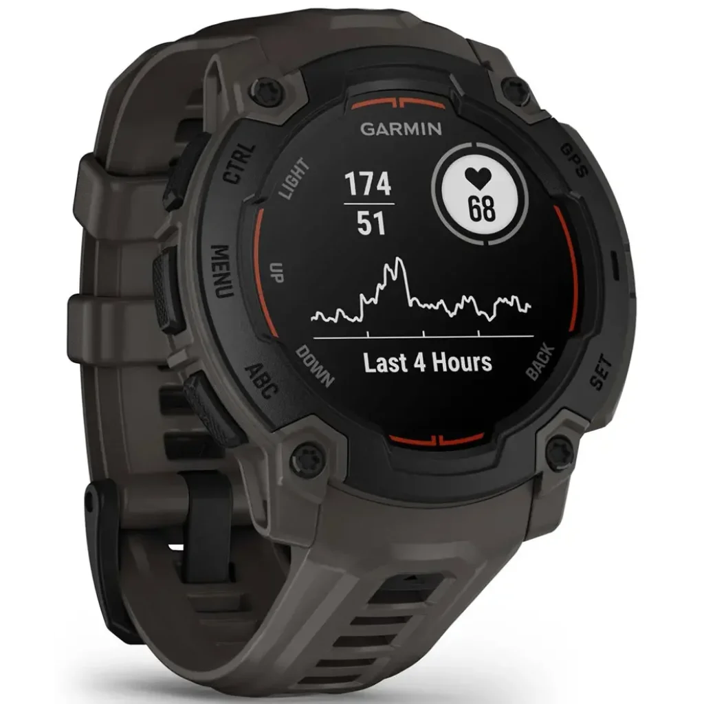 Смарт-годинник Garmin Instinct E 45mm Black with Charcoal Band (010-02933-00)