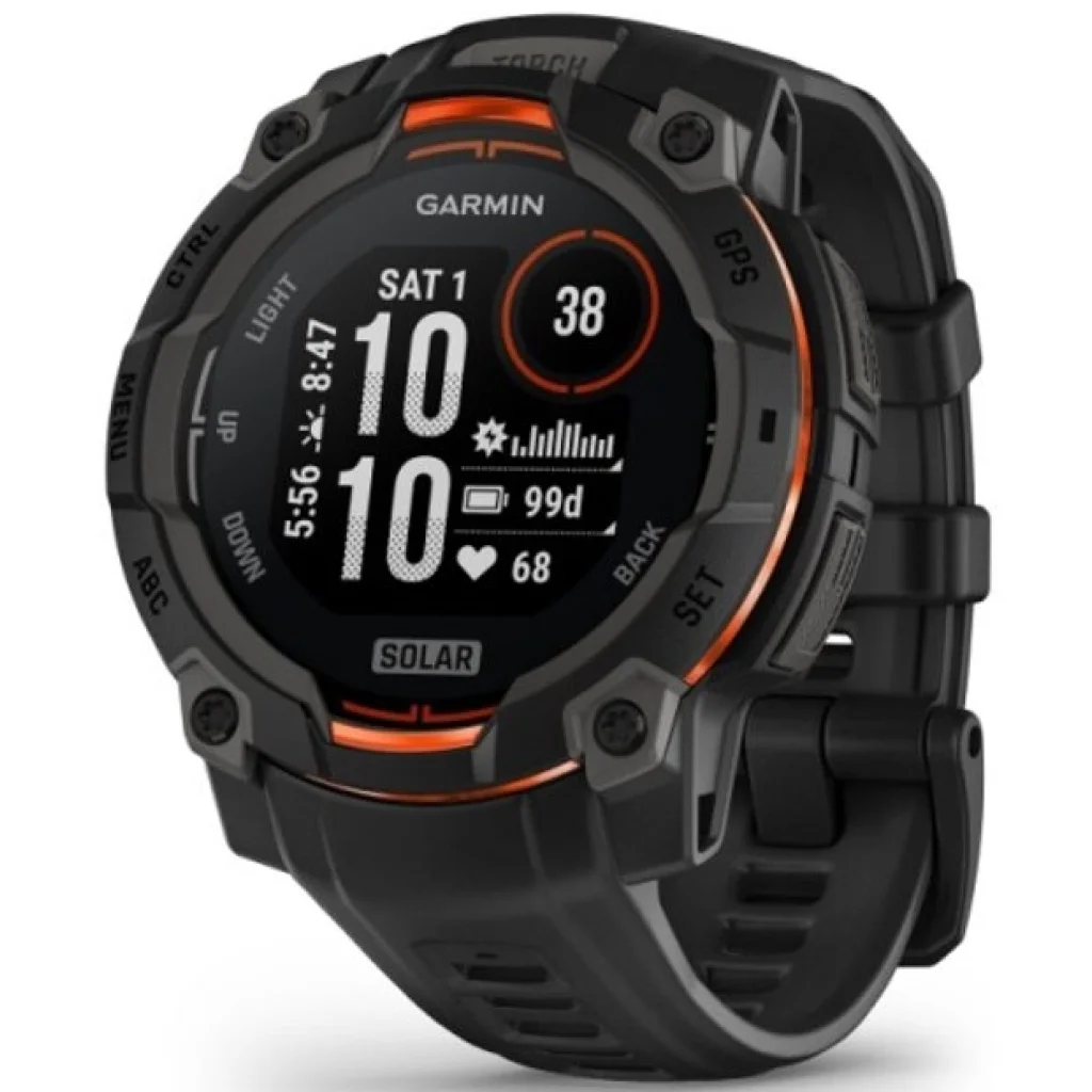 Смарт-годинник Garmin Instinct 3 45mm Solar Black with Black Band (010-02934-00/40) UA