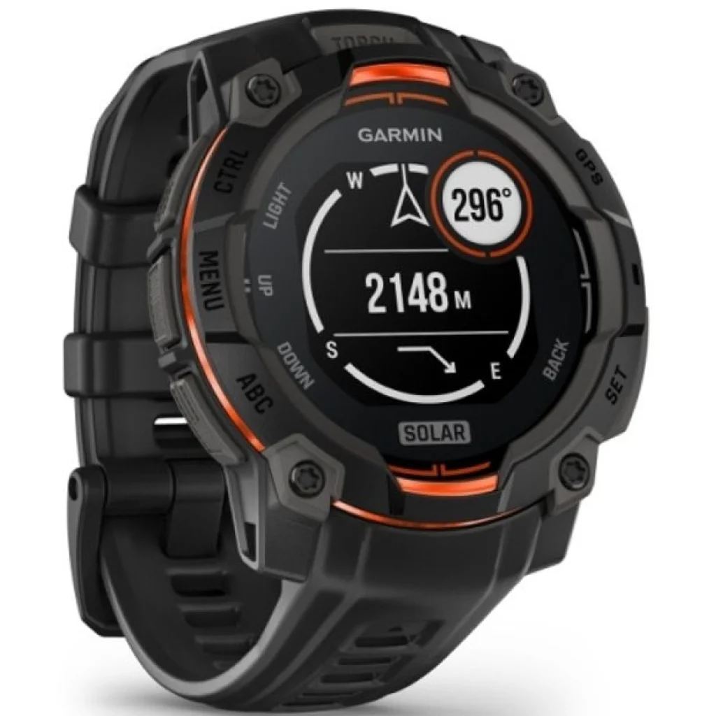 Смарт-годинник Garmin Instinct 3 45mm Solar Black with Black Band (010-02934-00/40) UA