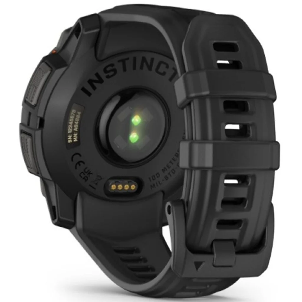 Смарт-годинник Garmin Instinct 3 45mm Solar Black with Black Band (010-02934-00/40) UA
