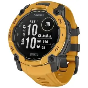 Смарт-годинник Garmin Instinct 3 45mm Solar Sunburst with Sunburst/Gray Band (010-02934-02)