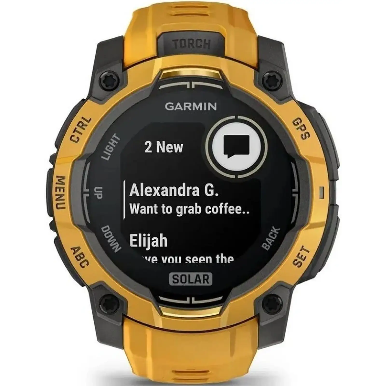 Смарт-годинник Garmin Instinct 3 45mm Solar Sunburst with Sunburst/Gray Band (010-02934-02)