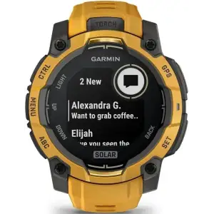 Смарт-годинник Garmin Instinct 3 45mm Solar Sunburst with Sunburst/Gray Band (010-02934-02)