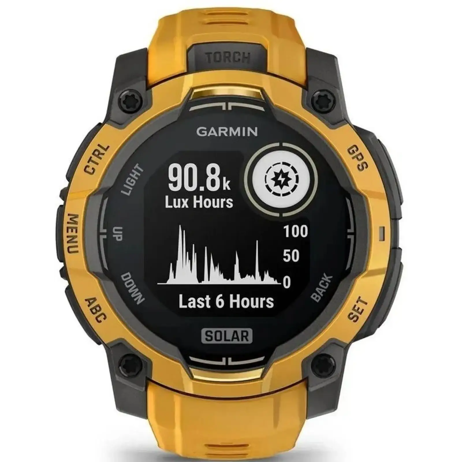 Смарт-годинник Garmin Instinct 3 45mm Solar Sunburst with Sunburst/Gray Band (010-02934-02)