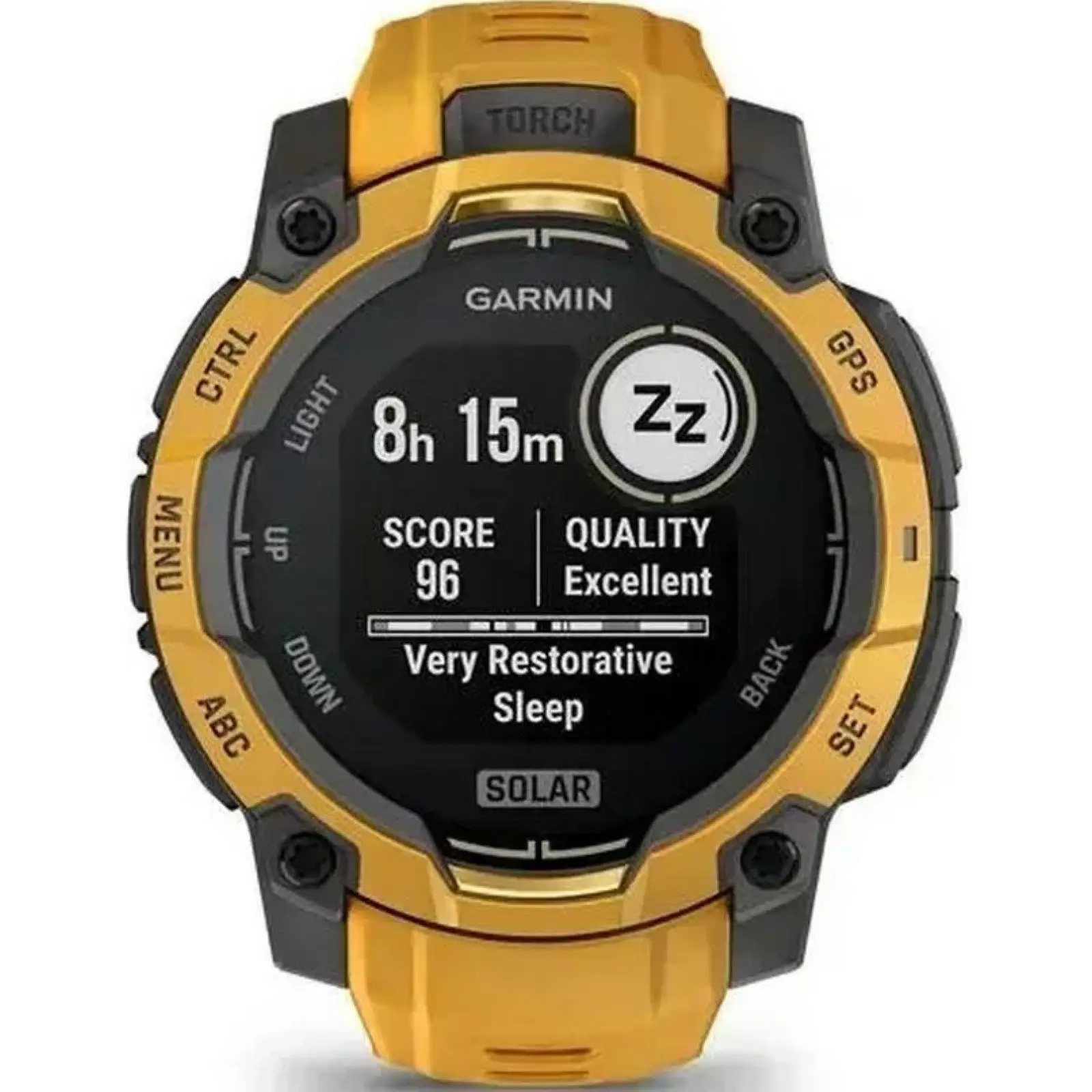 Смарт-годинник Garmin Instinct 3 45mm Solar Sunburst with Sunburst/Gray Band (010-02934-02)