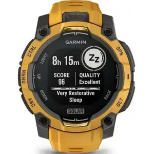 Смарт-годинник Garmin Instinct 3 45mm Solar Sunburst with Sunburst/Gray Band (010-02934-02)