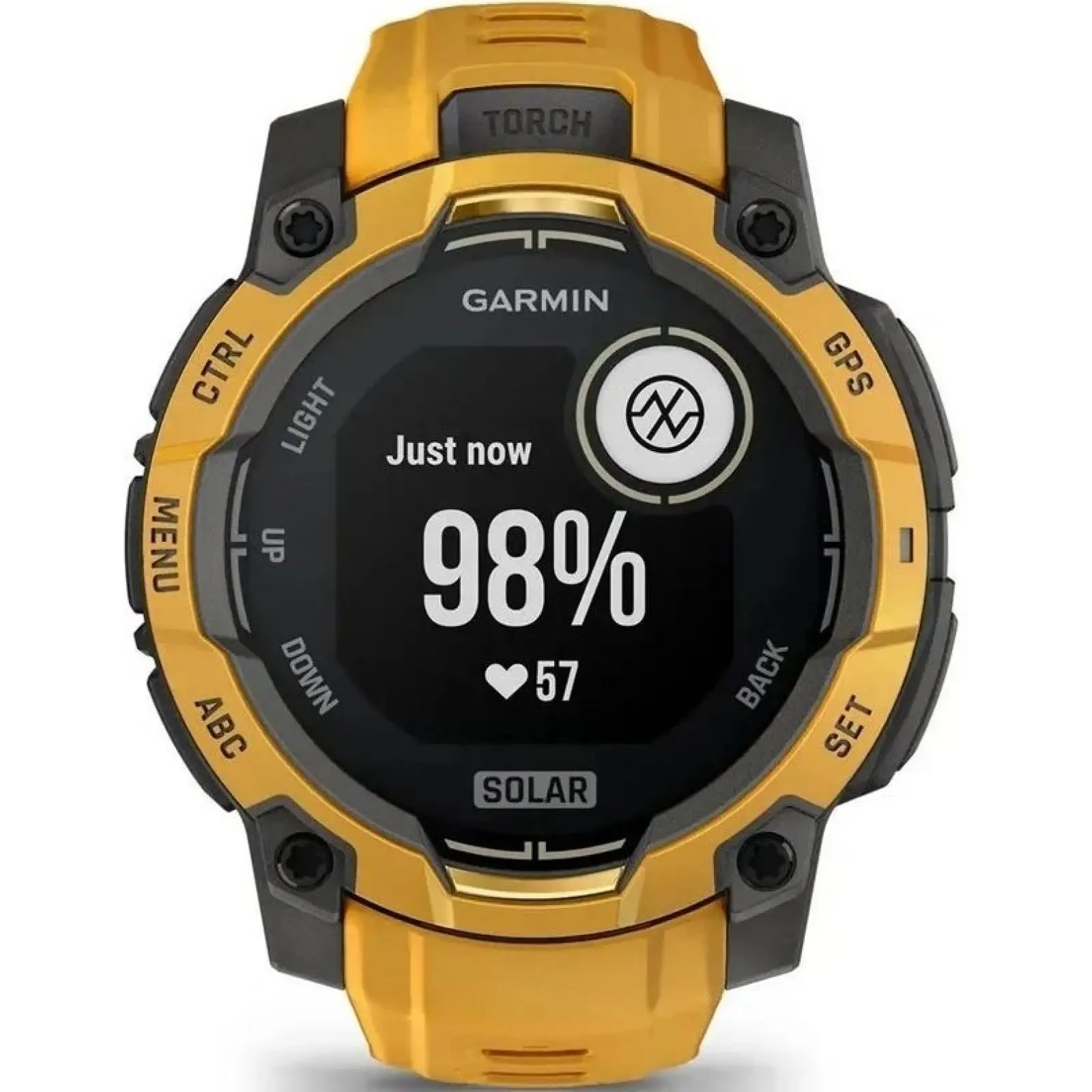 Смарт-годинник Garmin Instinct 3 45mm Solar Sunburst with Sunburst/Gray Band (010-02934-02)