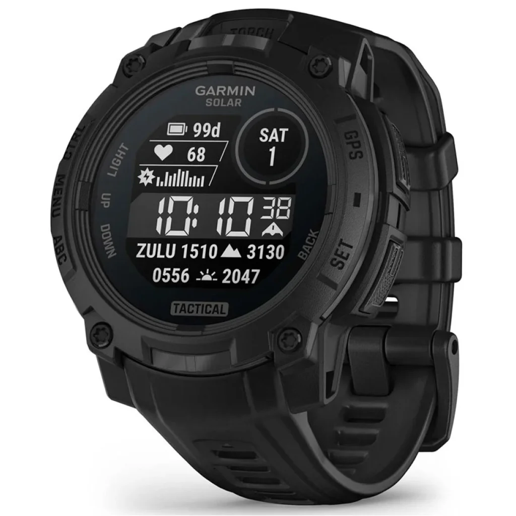 Смарт-годинник Garmin Instinct 3 45mm Solar Tactical Edition Black with Black Band (010-02934-50)