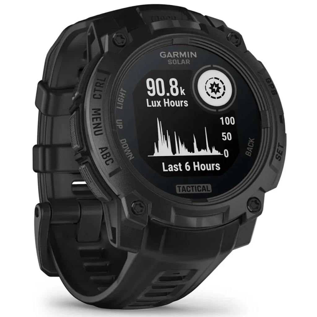 Смарт-годинник Garmin Instinct 3 45mm Solar Tactical Edition Black with Black Band (010-02934-50)