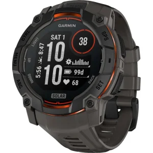 Смарт-годинник Garmin Instinct 3 50mm Solar Black with Charcoal Band (010-02935-00/40)