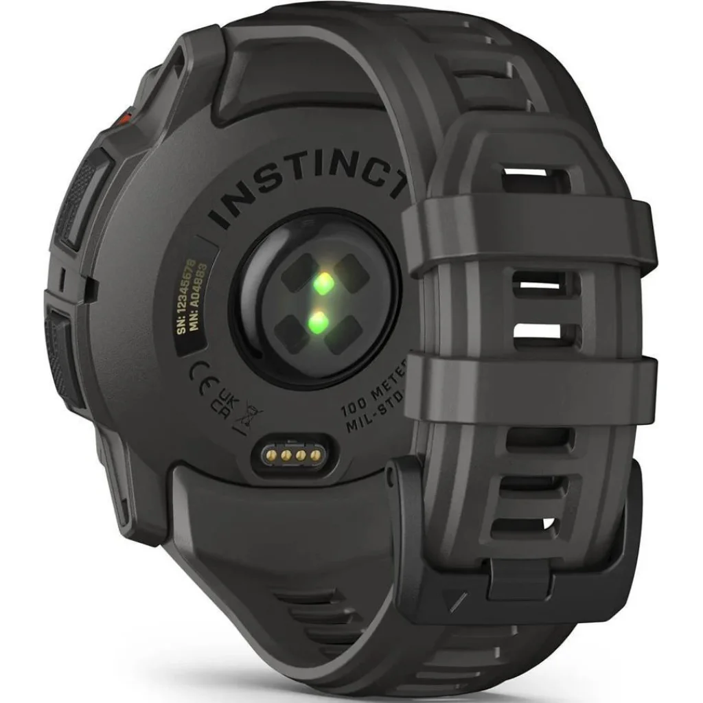 Смарт-годинник Garmin Instinct 3 50mm Solar Black with Charcoal Band (010-02935-00/40)