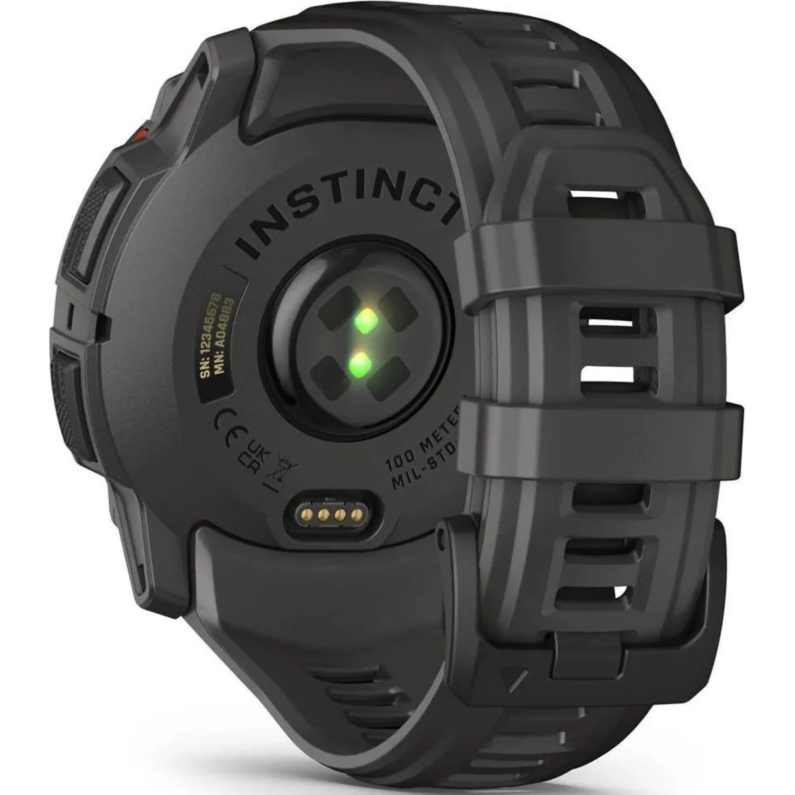 Смарт-годинник Garmin Instinct 3 50mm Solar Black with Charcoal Band (010-02935-00/40)