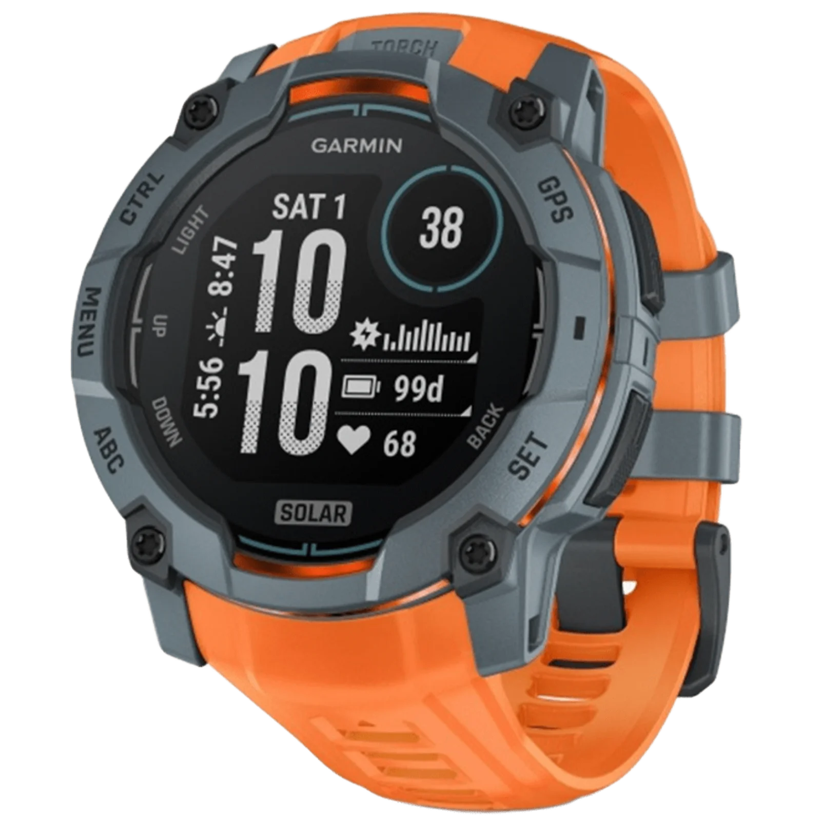 Смарт-годинник Garmin Instinct 3 50mm Solar Twilight with Solstice Band (010-02935-01)
