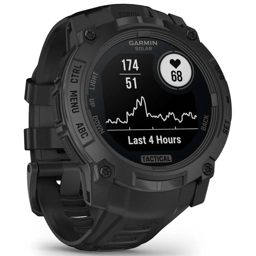 Смарт-часы Garmin Instinct 3 50mm Solar Tactical Edition Black with Black Band (010-02935-50)