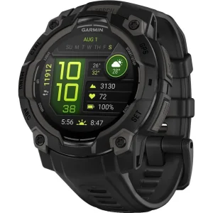 Смарт-годинник Garmin Instinct 3 45mm AMOLED Black with Black Band (010-02936-00/40) UA
