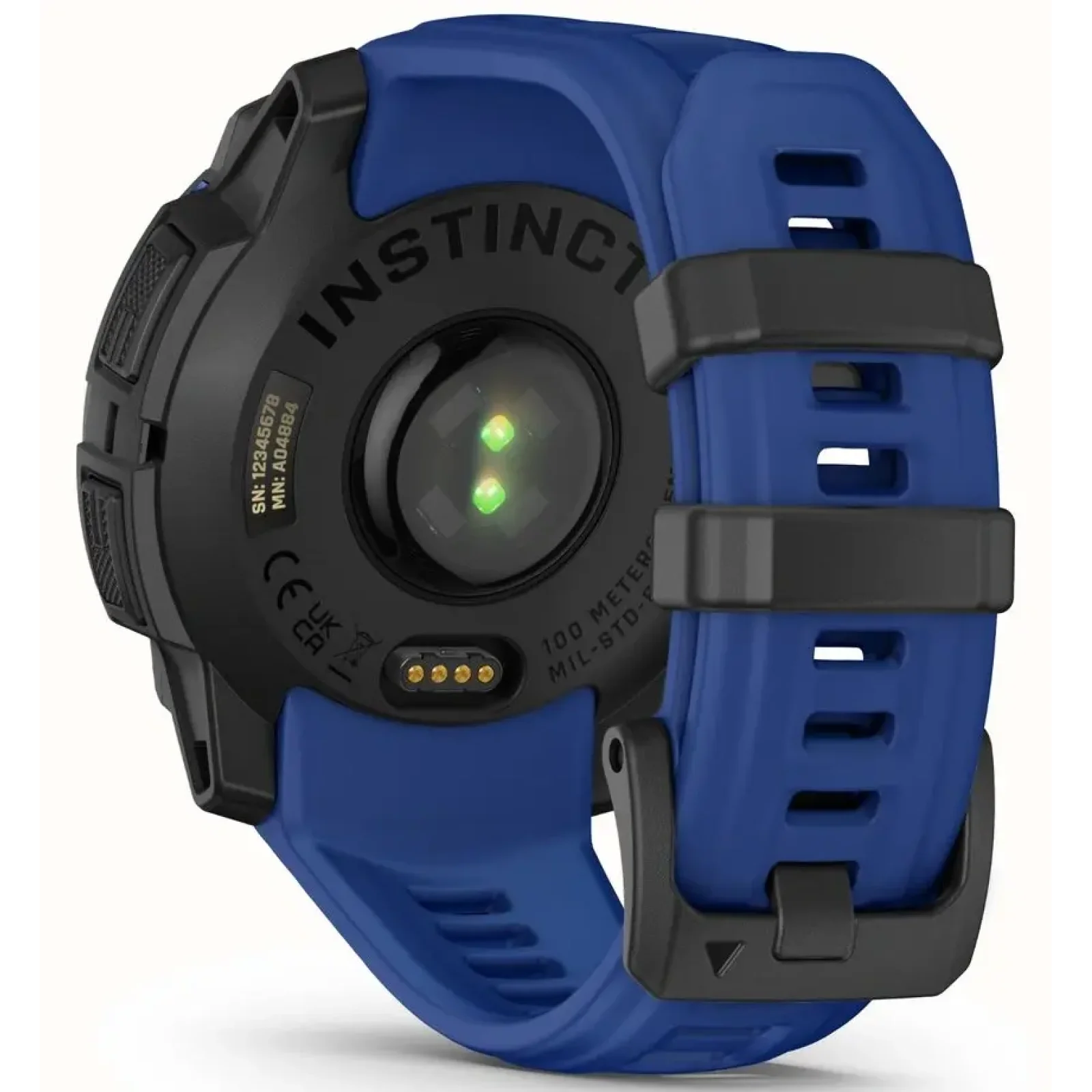 Смарт-годинник Garmin Instinct 3 45mm AMOLED Black with Blue Band (010-02936-03)