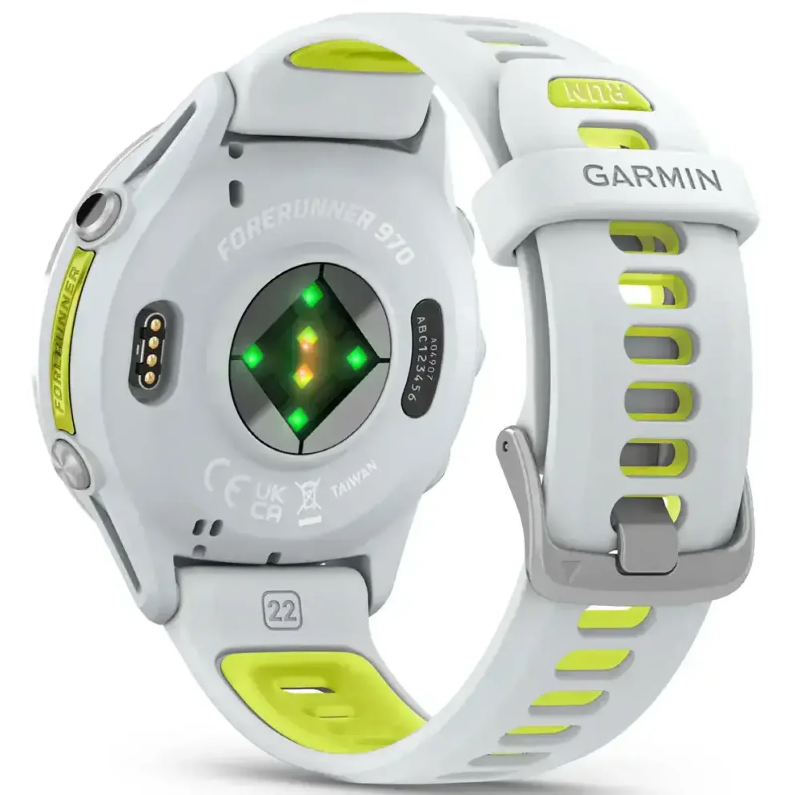 Смарт-часы Garmin Forerunner 970 Titanium with Whitestone Case and Whitestone/Translucent Amp Yellow Band (010-02969-01/11/61) UA