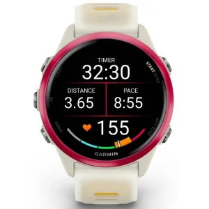 Смарт-часы Garmin Forerunner 570 42mm Raspberry Aluminum with Translucent Bone/Mango Band (010-02970-02)