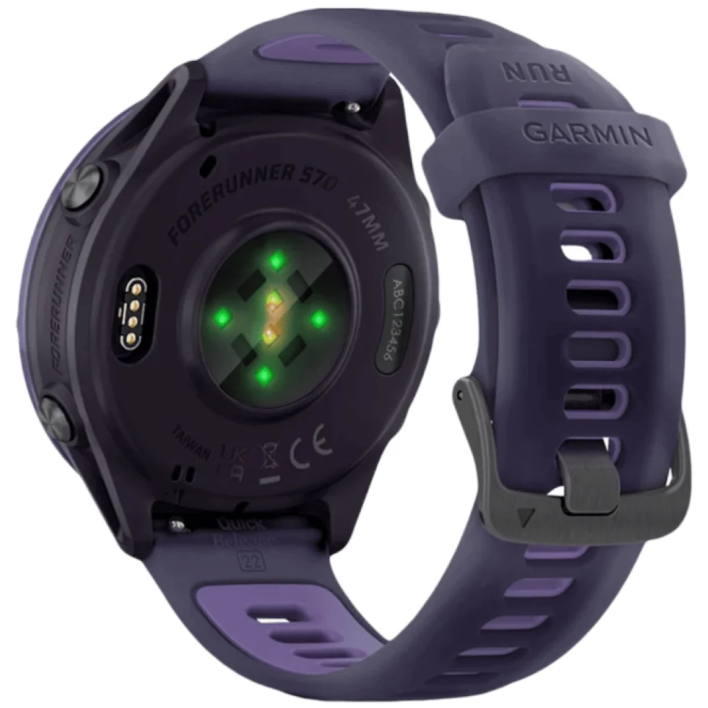 Смарт-годинник Garmin Forerunner 570 47mm Indigo Aluminum with Translucent Imperial Purple/Indigo Band (010-02971-02)
