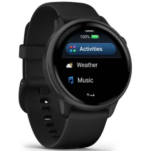 Смарт-годинник Garmin Vivoactive 6 Slate with Black Band (010-02985-00)