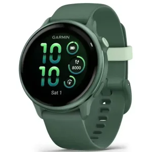 Смарт-годинник Garmin Vivoactive 6 Metallic Jasper Green with Jasper Green Band (010-02985-02)