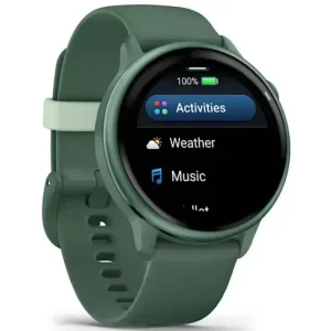 Смарт-годинник Garmin Vivoactive 6 Metallic Jasper Green with Jasper Green Band (010-02985-02)