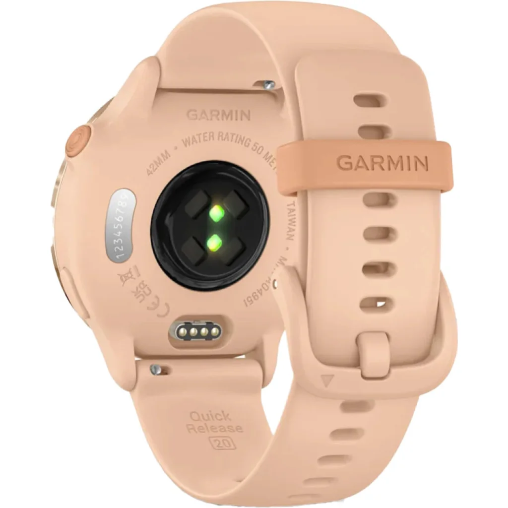 Смарт-годинник Garmin Vivoactive 6 Metallic Pink Dawn with Pink Dawn Band (010-02985-03)
