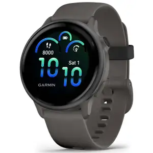 Смарт-часы Garmin Vivoactive 6 Slate with Pebble Grey Band (010-02985-04)