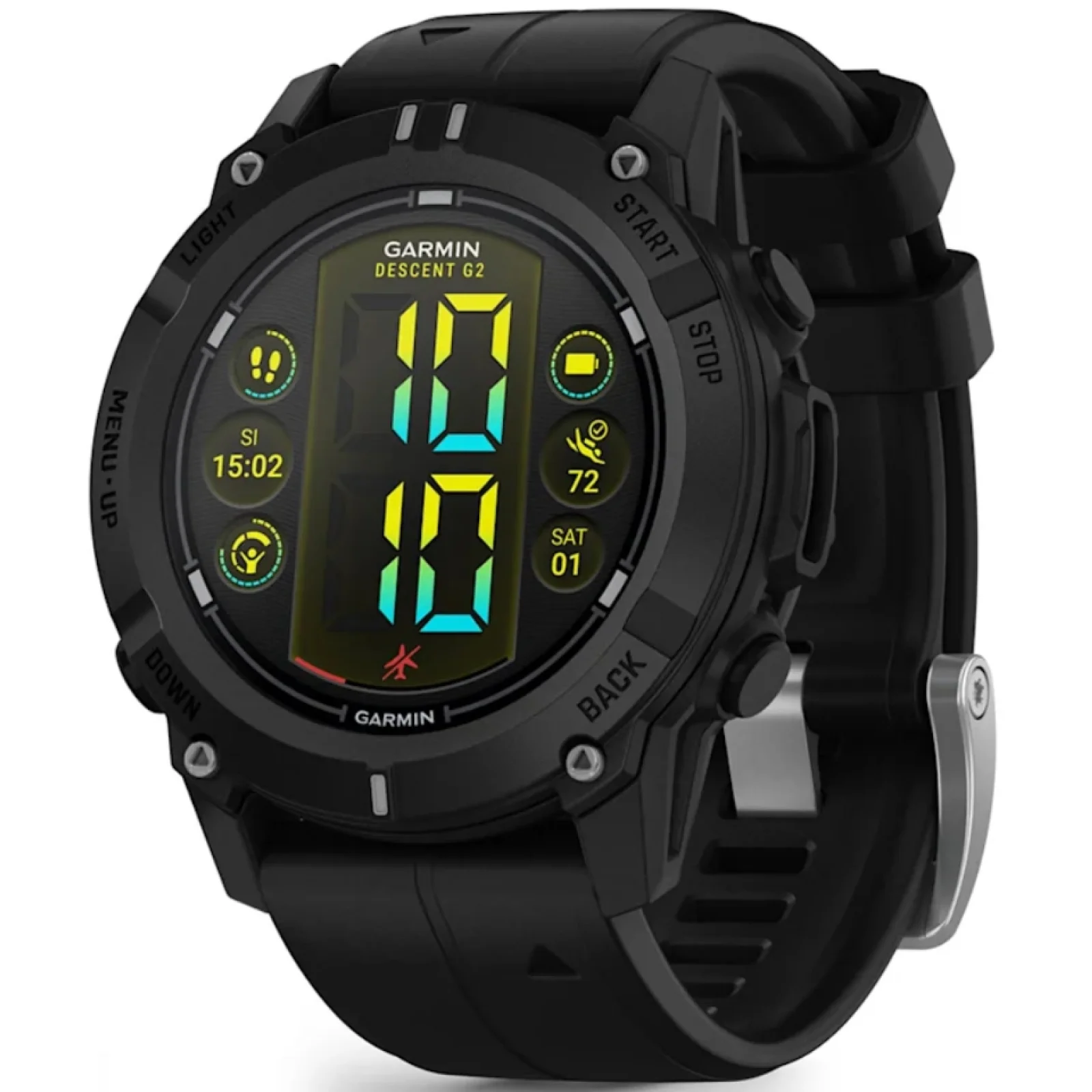 Смарт-годинник Garmin Descent G2 Black with Black Band (010-02986-00)