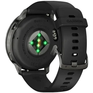 Смарт-годинник Garmin Venu 4 45mm Slate with Black Silicone Band (010-03014-00)