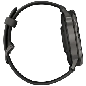 Смарт-годинник Garmin Venu 4 45mm Slate with Black Silicone Band (010-03014-00)